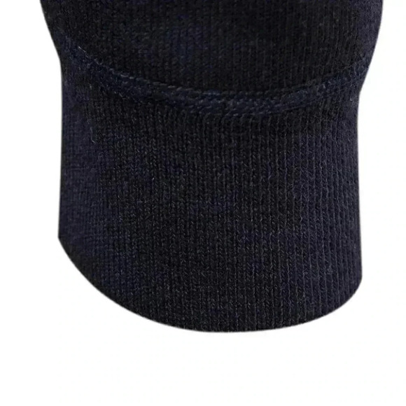 Dark Blue Mens Turtleneck Sweater - Picture 7 of 7